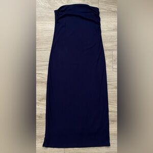 House of Harlow 1960 Strapless Navy Maxi Dress